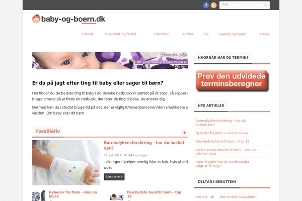 baby-og-boern.dk site used Manshet