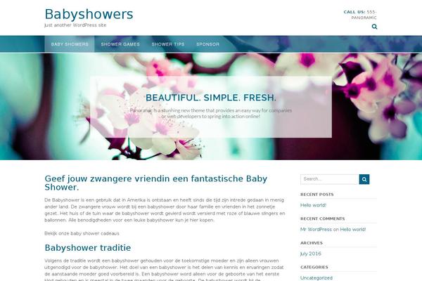baby-showers.nl site used Panoramic