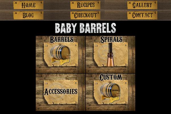 babybarrels.com site used The Landing Page