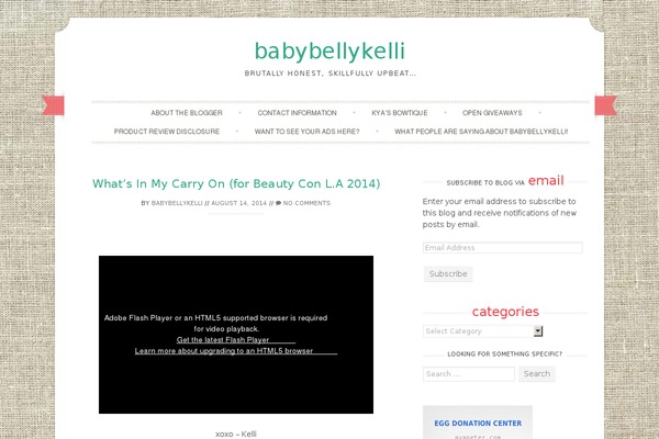babybellykelli.com site used Sugar & Spice pro
