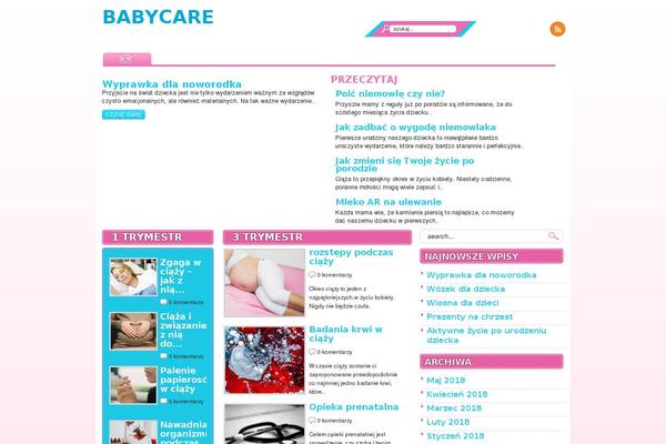 babycare.net.pl site used Baby-theme