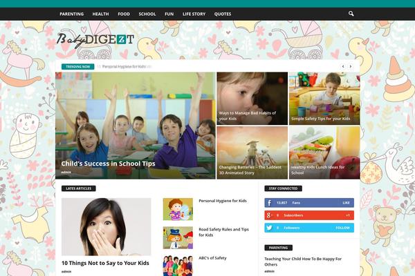 NewsMag theme site design template sample