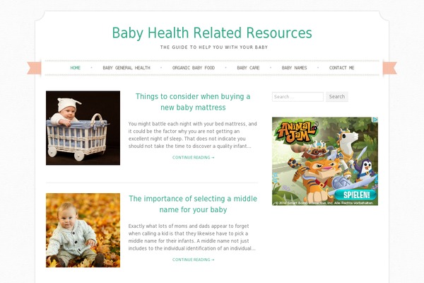 Sugar and Spice theme site design template sample