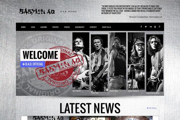 IronBand theme site design template sample