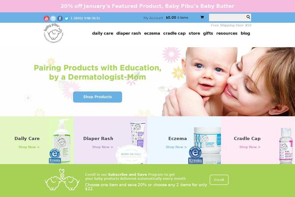 babypibu.com site used Baby-pibu-product-focused