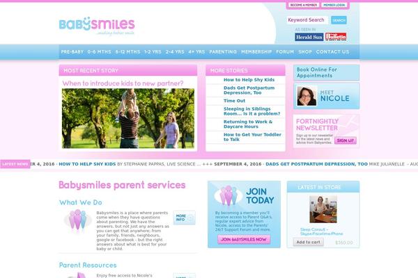 babysmiles.com.au site used Babysmiles