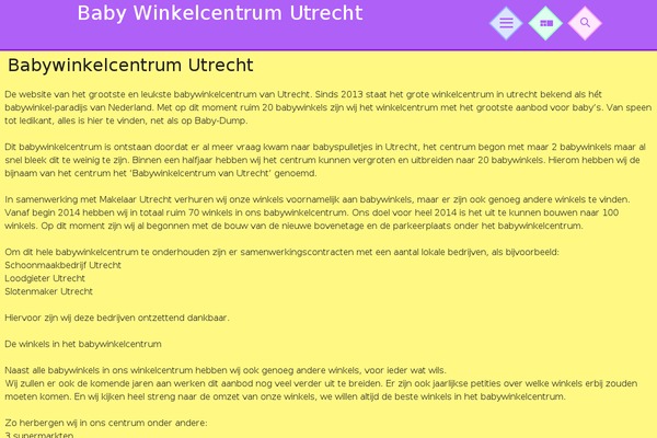 babywinkelcentrum.nl site used Jester