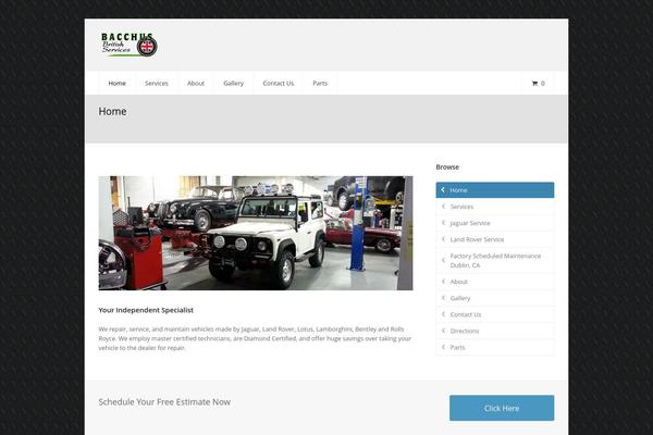 WordPress website example screenshot