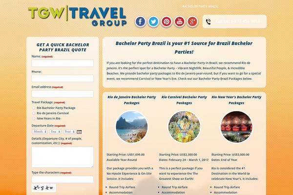 bachelorpartybrazil.com site used Headway-themes