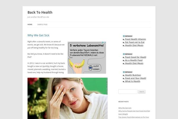 Twenty Twelve theme site design template sample