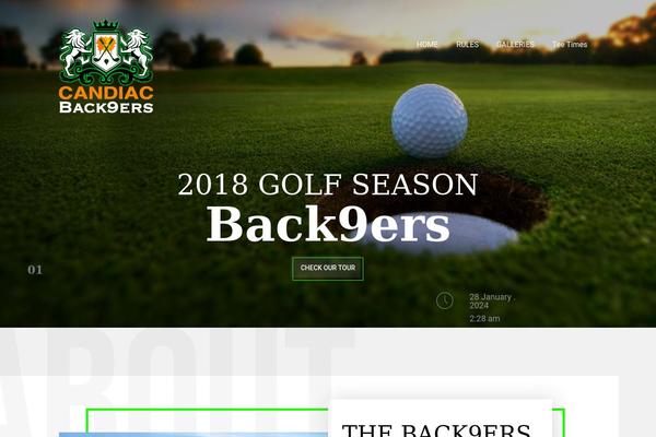 Golfclub theme site design template sample