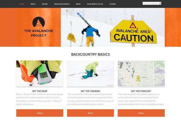 WordPress website example screenshot