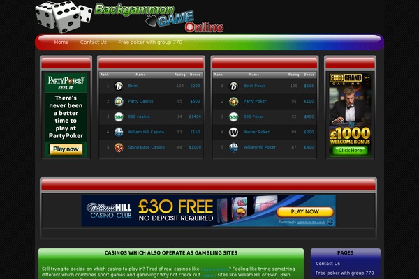 backgammon-game-online.com site used Backgammon-game-online