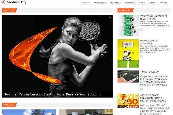 Tennis theme site design template sample