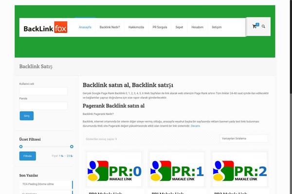 Storefront theme site design template sample