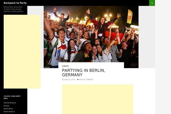 Twenty Fourteen theme site design template sample