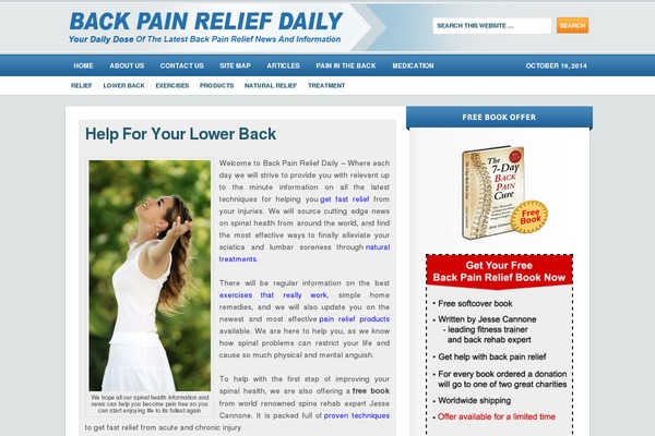 backpainreliefdaily.com site used Backpainreliefdaily