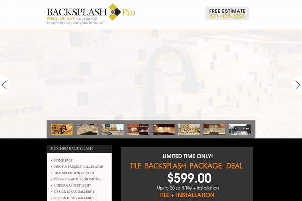 backsplashpro.com site used Duotive Three