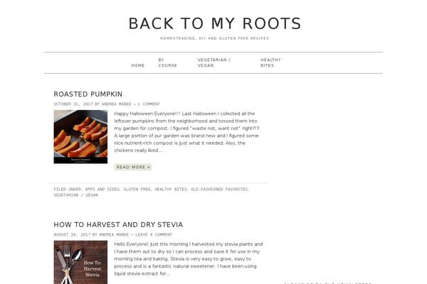 backtomyroots.ca site used Infinity-blog-child