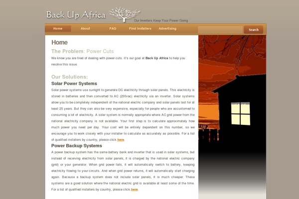 WordPress website example screenshot