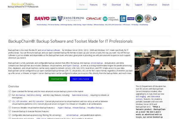 backupchain.com site used Yoo_infinite_wordpress-theme