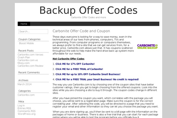 backupoffercode.com site used NewMedia