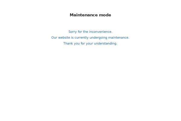 Site using WP Maintenance Mode plugin