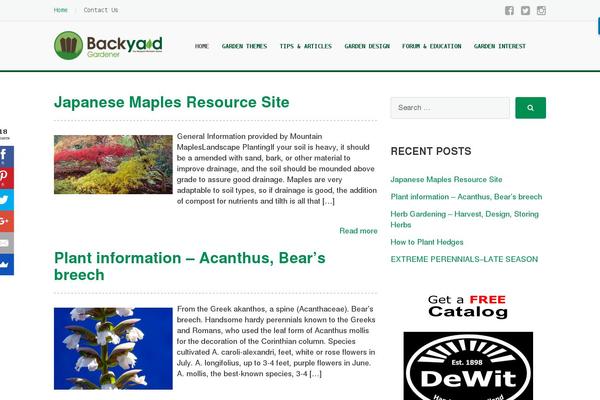 backyardgardener.com site used Emmet-child