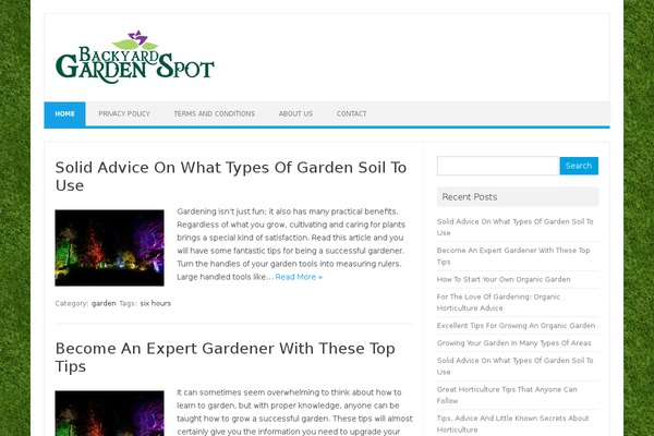 WordPress website example screenshot