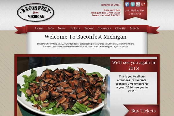 baconfestmichigan.com site used Bacon
