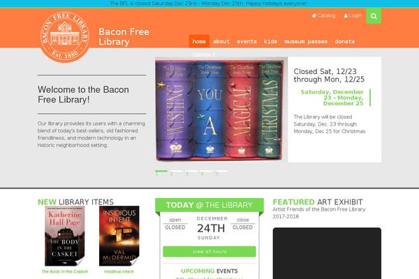 baconfreelibrary.org site used Bfl