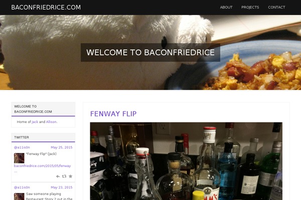 baconfriedrice.com site used No Nonsense