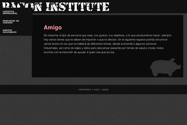 baconinstitute.com site used Stretch