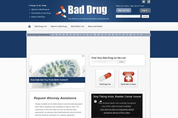 bad-drug.net site used Baddrug