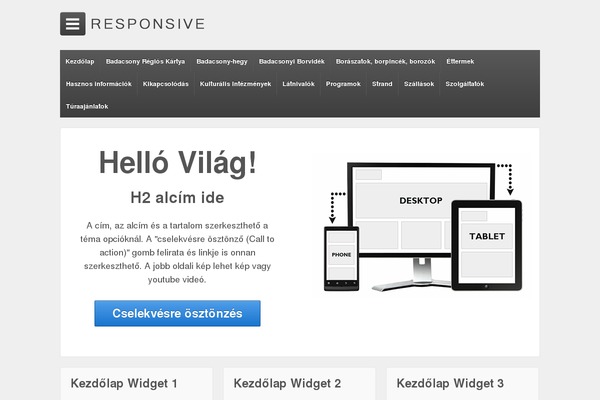 Responsive theme site design template sample