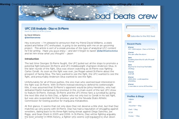 WordPress website example screenshot