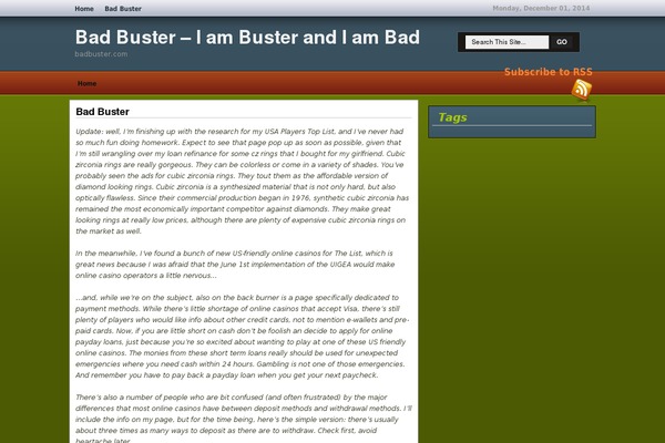 badbuster.com site used Generaltheme12