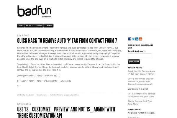 badfunproductions.com site used Bfportfolio