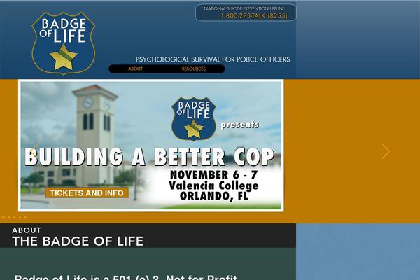 badgeoflife.com site used Divi275