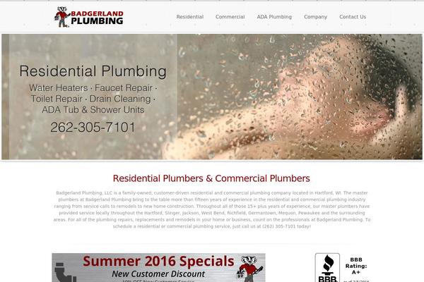 badgerlandplumbing.com site used Badger