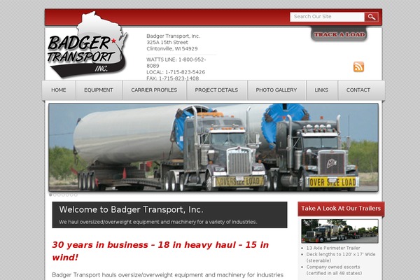 badgertransportinc.com site used Badger-transport