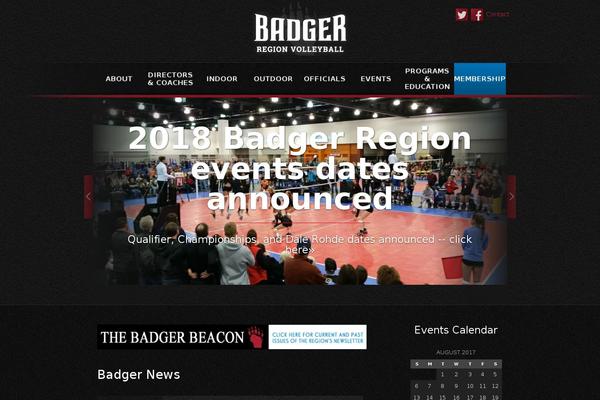 badgervolleyball.org site used Badger