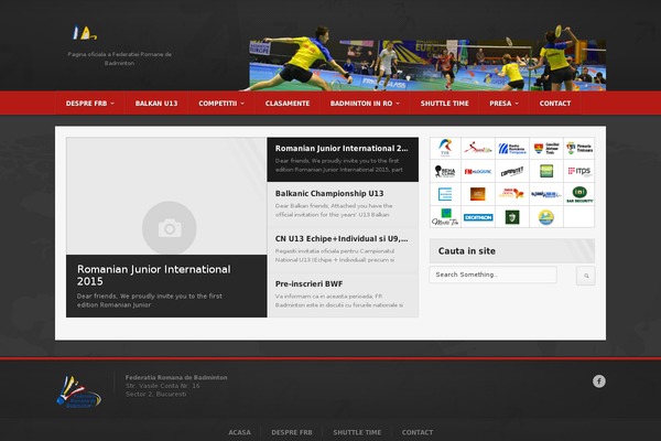 badminton.ro site used Sportimo