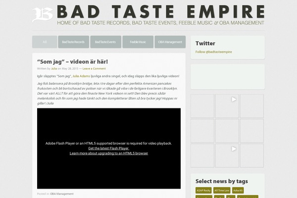badtasteempire.com site used WP Framework