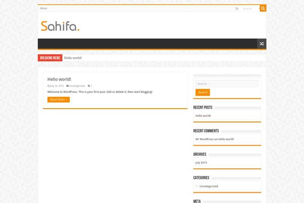 Sahifa theme site design template sample