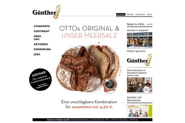 baeckerei-guenther.de site used Magent