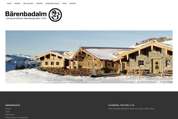 Ubud theme site design template sample