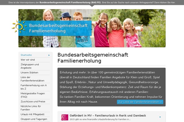 bag-familienerholung.de site used Bagfe