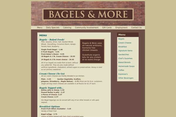 bagelsandmore.net site used Wheat-lite