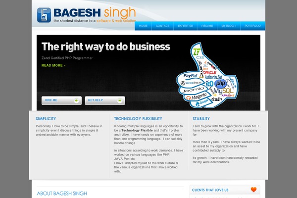 bageshsingh.com site used Bageshsinghtheme
